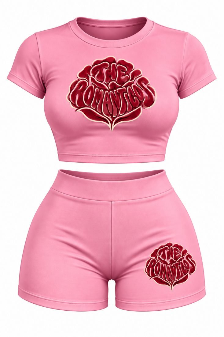 The Romanticos Rose Baby Tee Set — photo 2