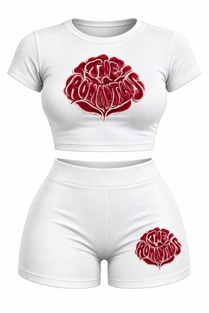 The Romanticos Rose Baby Tee Set — photo 3